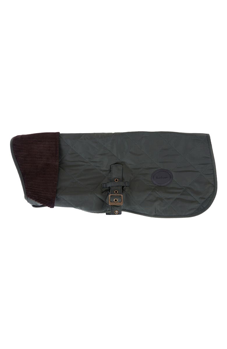 Barbour Quilted Dog Coat, Main, color, Olive