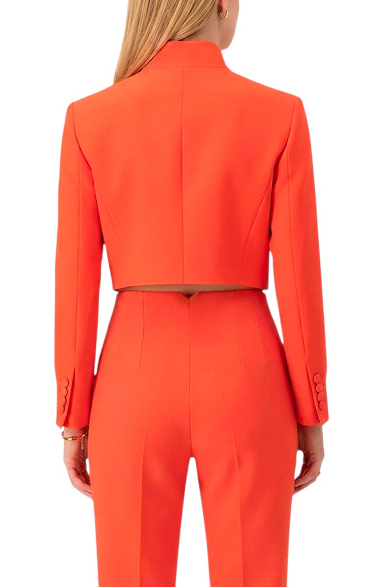 IVONNE Short Crossed Blazer, Alternate, color, Orange