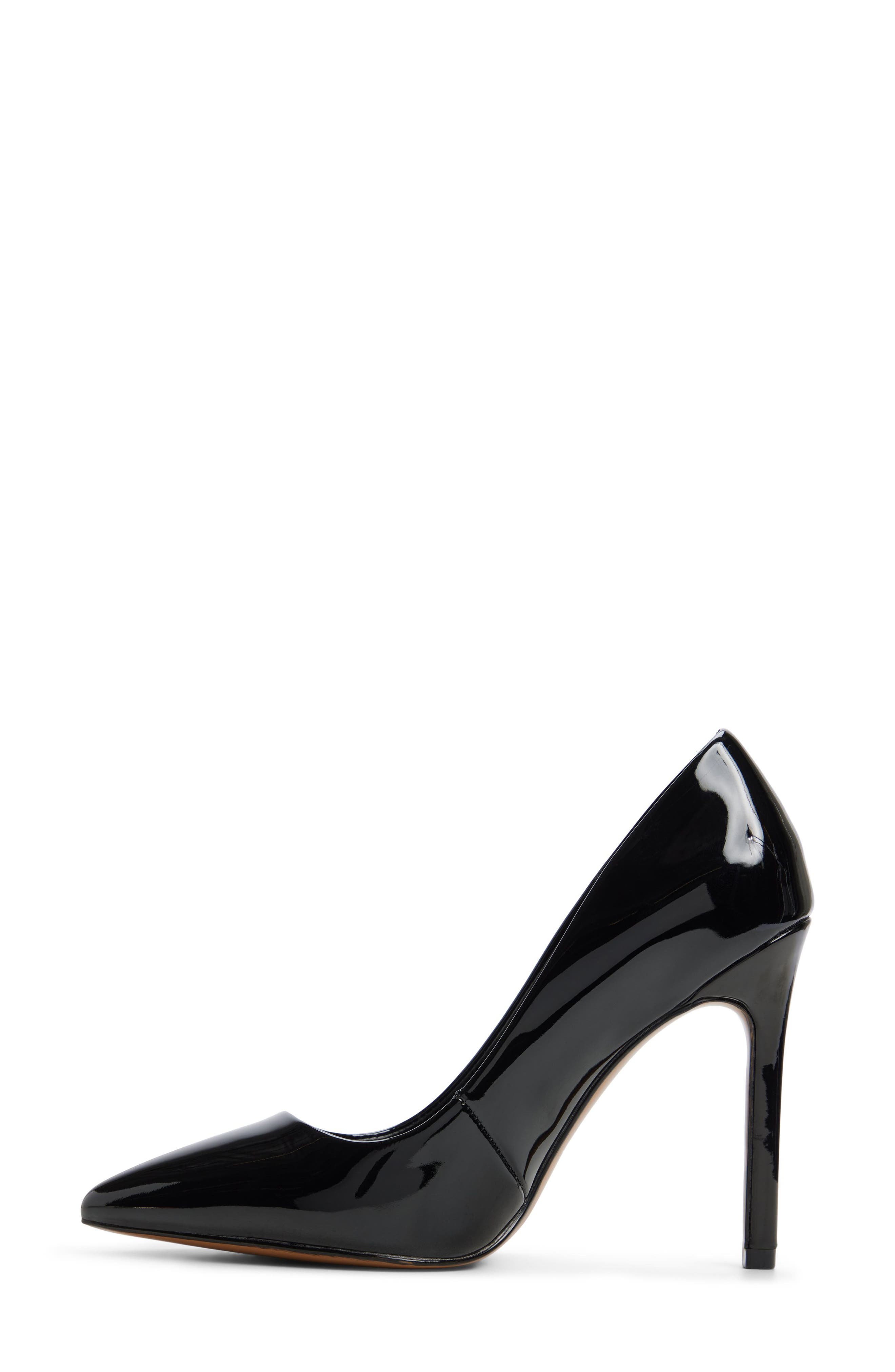 Kriss Faux Leather Pointed Toe Pump, Alternate, color, CHARCOAL