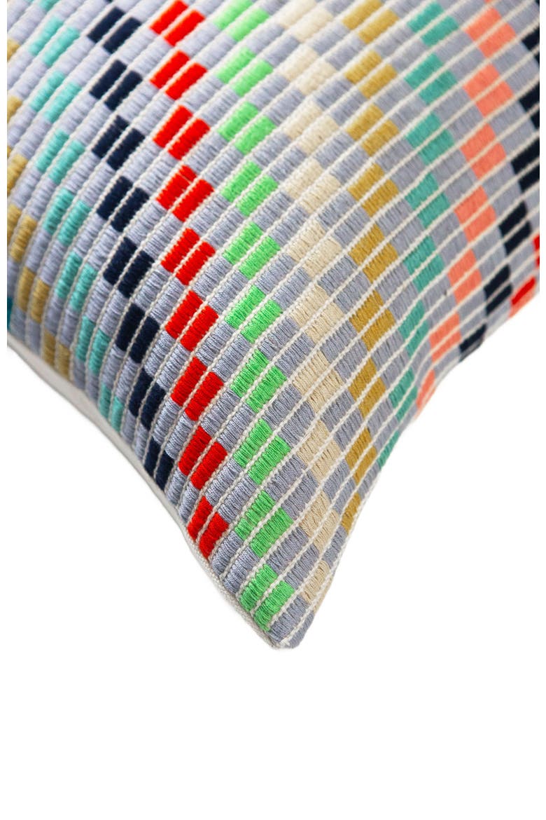 Nahuala IV Handwoven Cotton Brocade Throw Pillow, Alternate, color, Multicolored