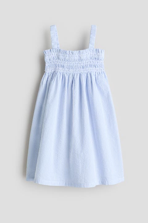 Smocked strappy dress