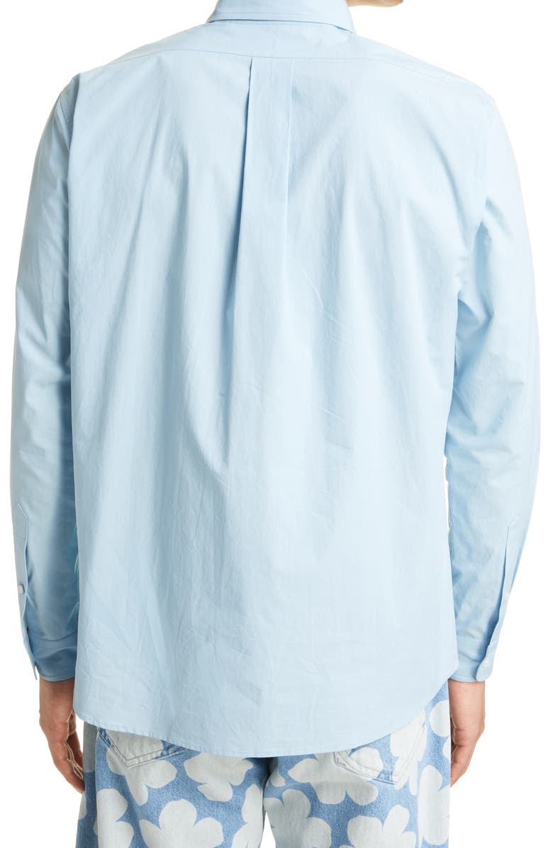 KENZO Men's Floral Crest Button-Down Shirt, Alternate, color, 