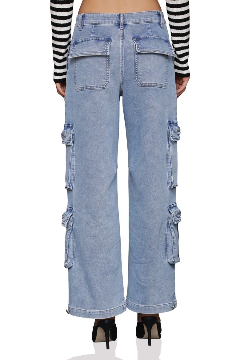 Baggy Cargo Jeans, Alternate, color, LIGHT BLUE WASH