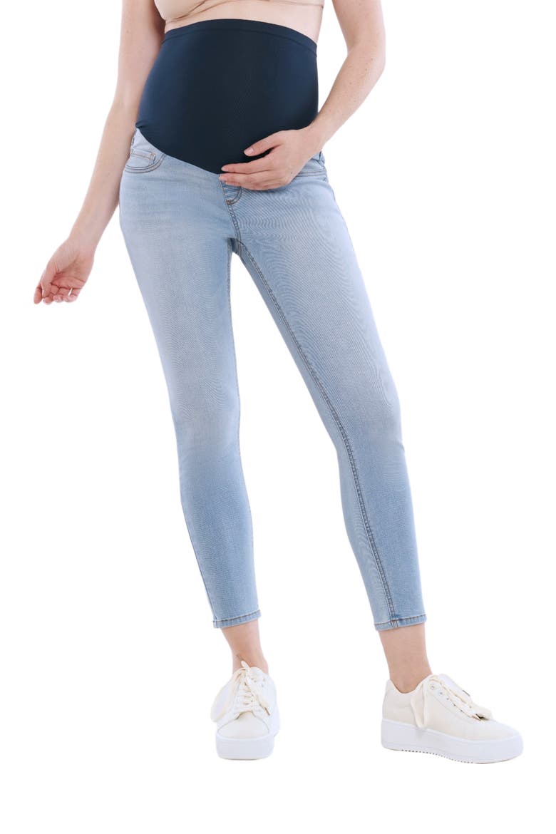 Secret Fit Ankle Length Skinny Jeans, Alternate, color, Light Wash