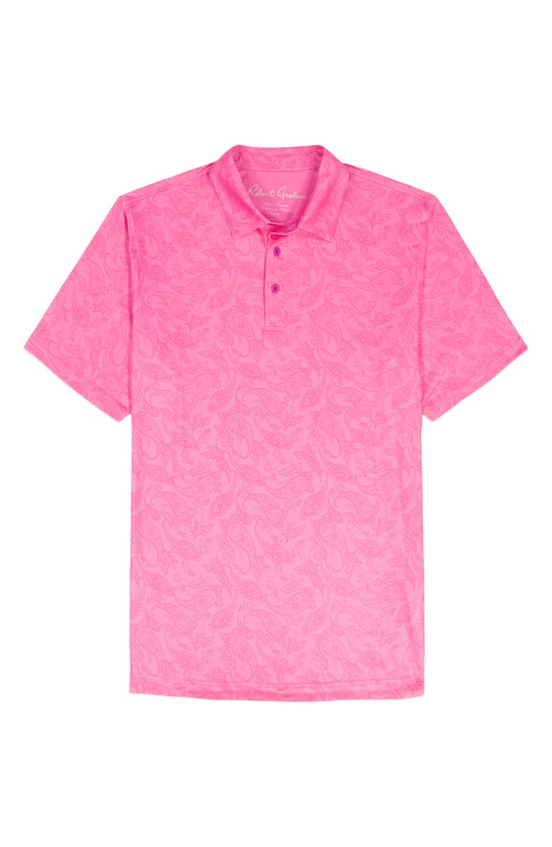 Robert Graham Orsett Performance Golf Polo, Alternate, color, Pink