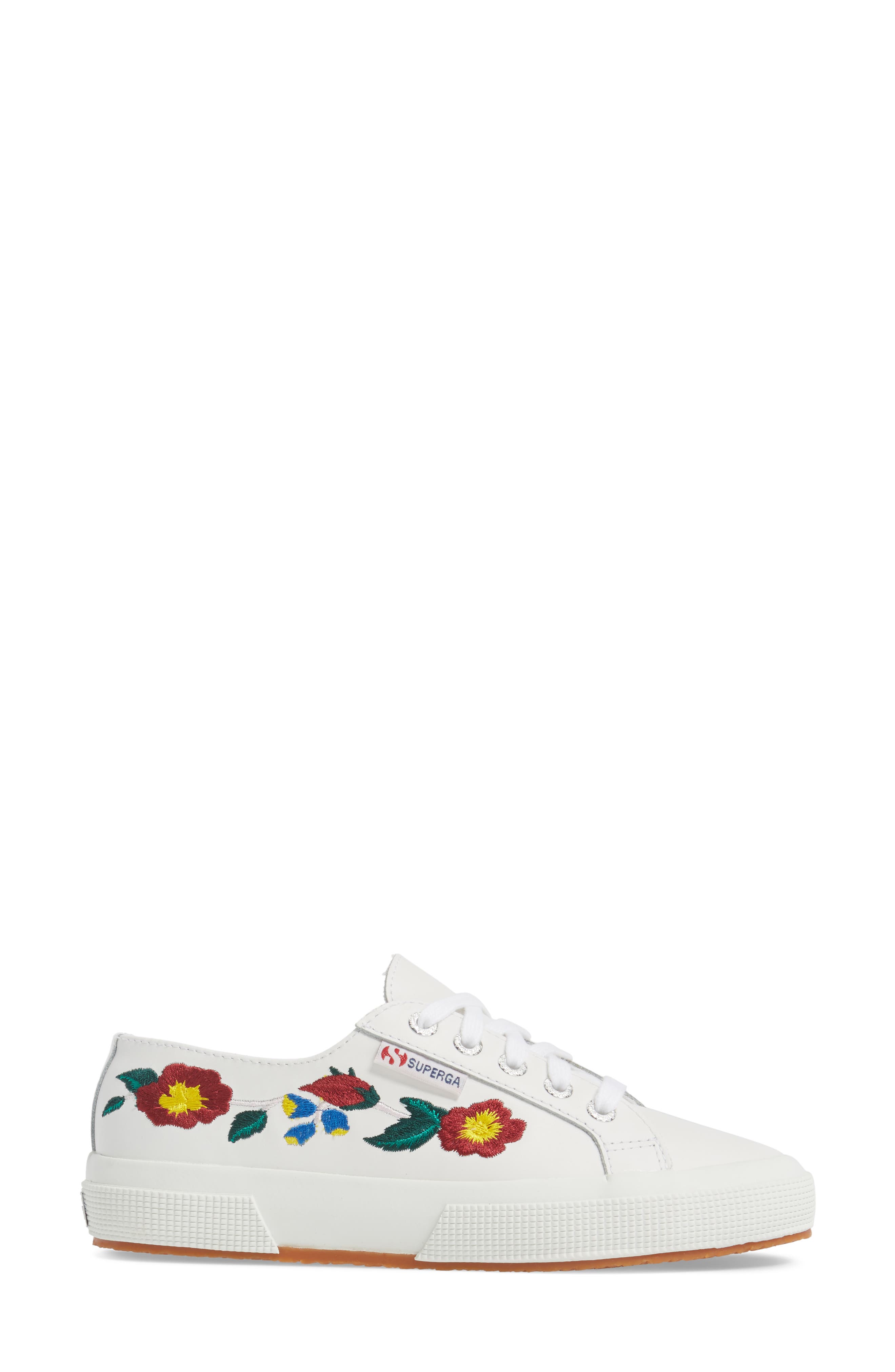 2750 Embroidered Sneaker, Alternate, color, WHITE