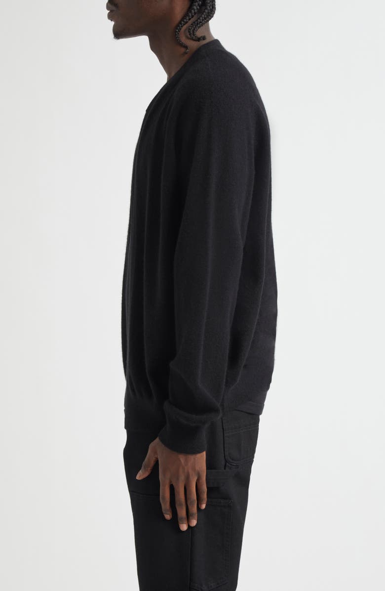 FRENCKENBERGER Cashmere Bomber Cardigan, Alternate, color, Black