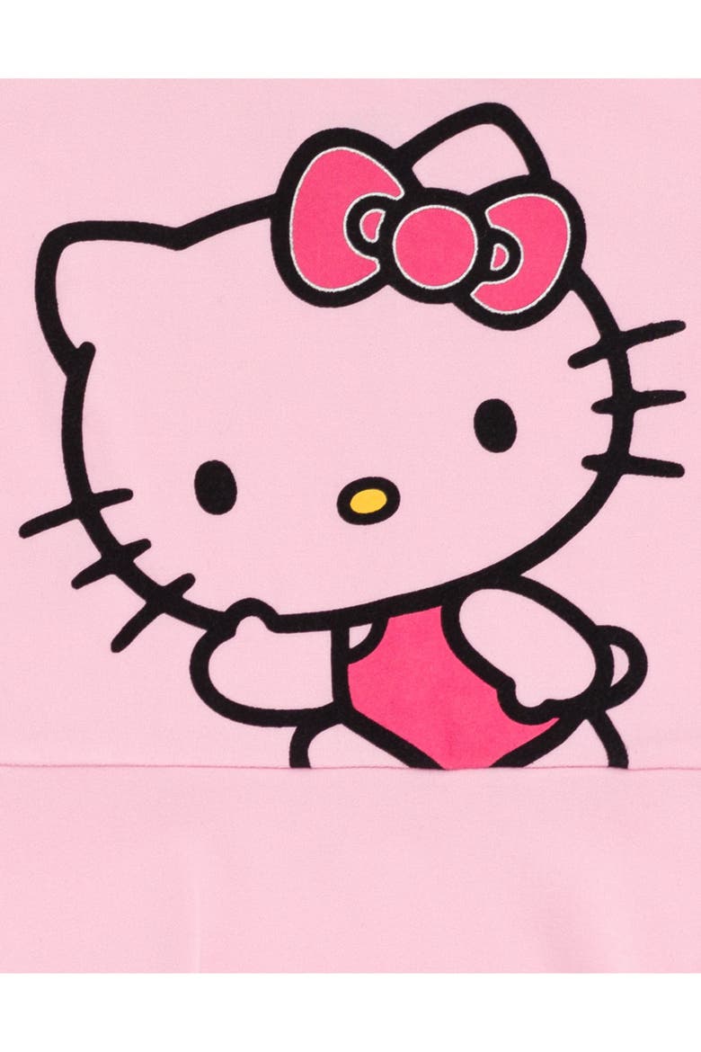2-Pack Short Sleeve Skater Dresses, Alternate, color, Fuchsia Pink Kitty