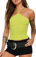 Princess Polly Baseline Rib Halter Top