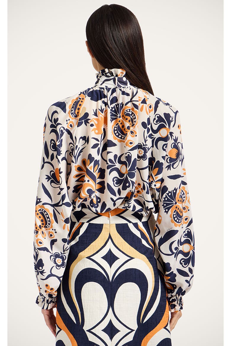 Cerere Blouse, Alternate, color, Selva White
