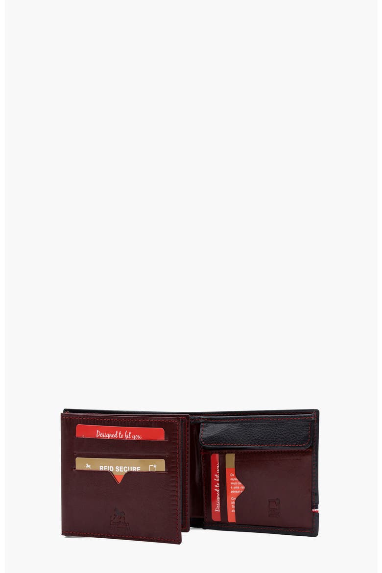 The Sailor Trifold Leather Wallet 508, Alternate, color, Navy