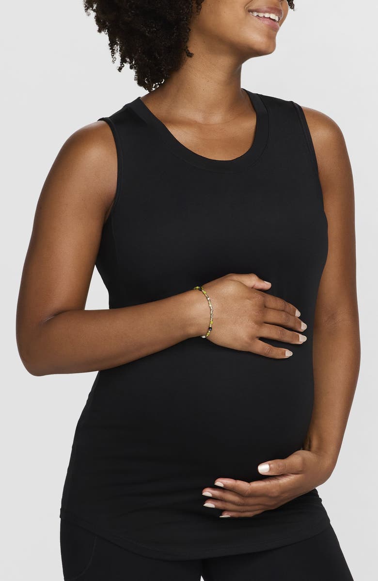 Nike One Magic Dri-FIT Maternity Slim Fit Tank, Main, color, Black