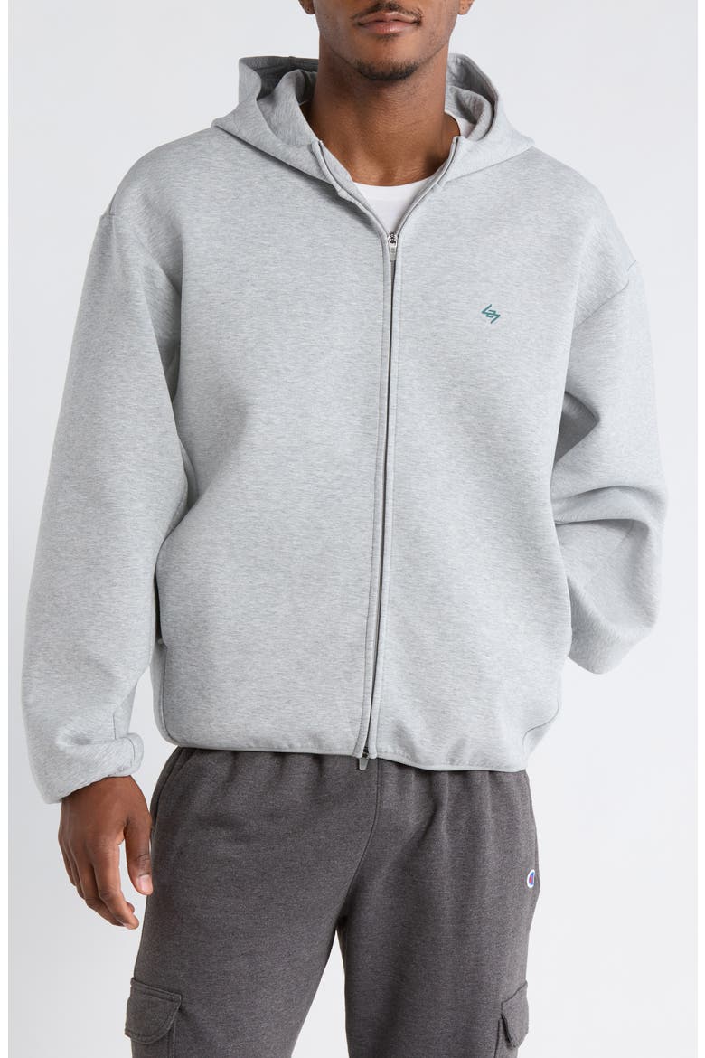 Numbers Zip Hoodie, Alternate, color, GREY MARL