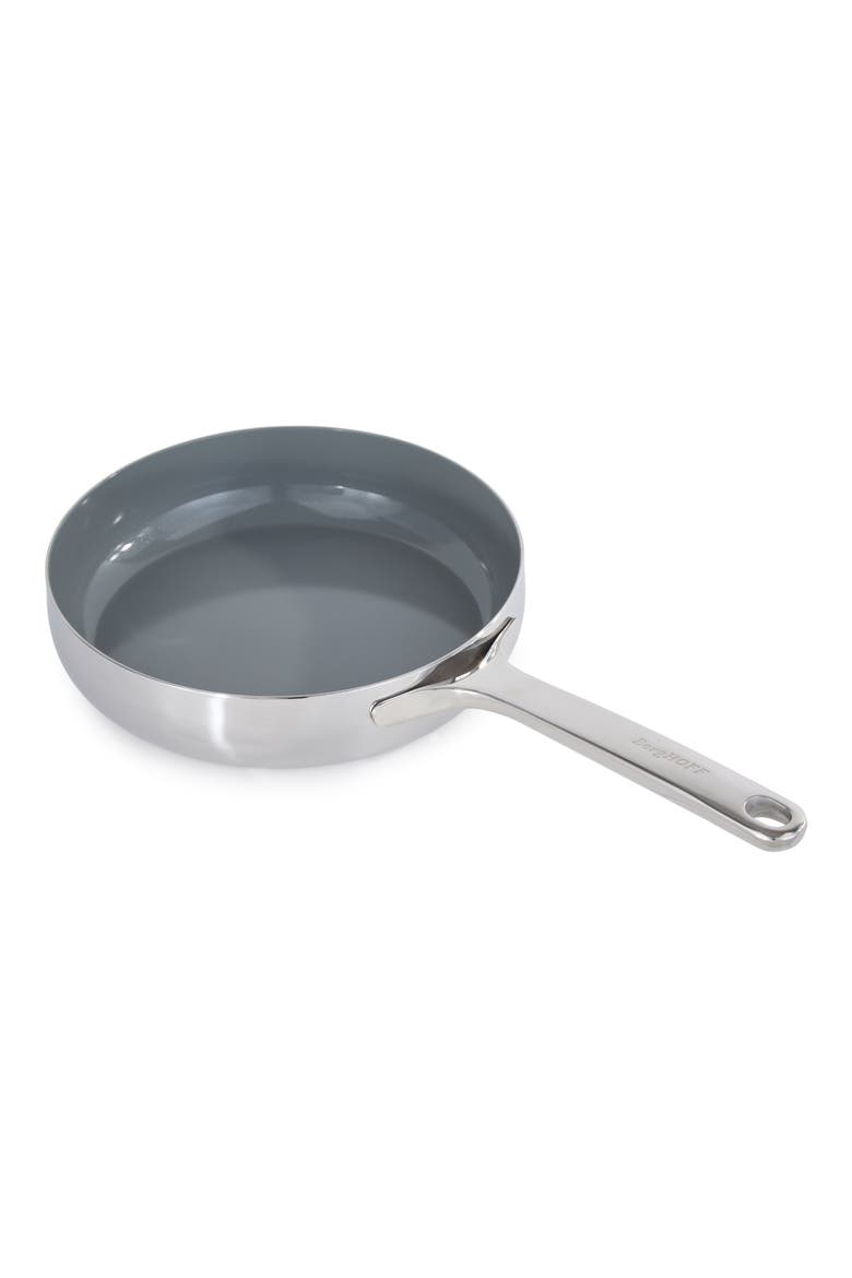 Belly Tri-Ply Stainless Steel Skillet, Alternate, color, STELLAR