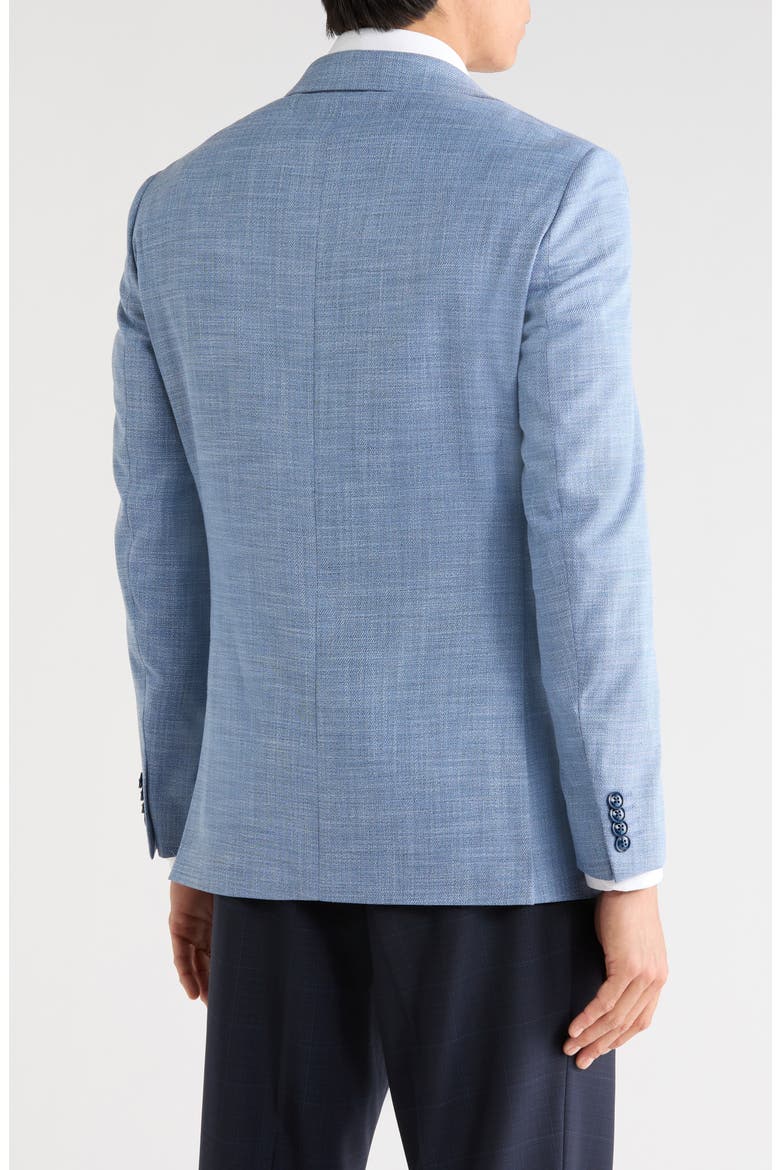 Textured Two-Button Sport Coat, Alternate, color, BLUE