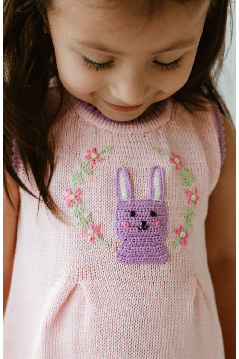 Bunny Garden Dress, Alternate, color, Pink