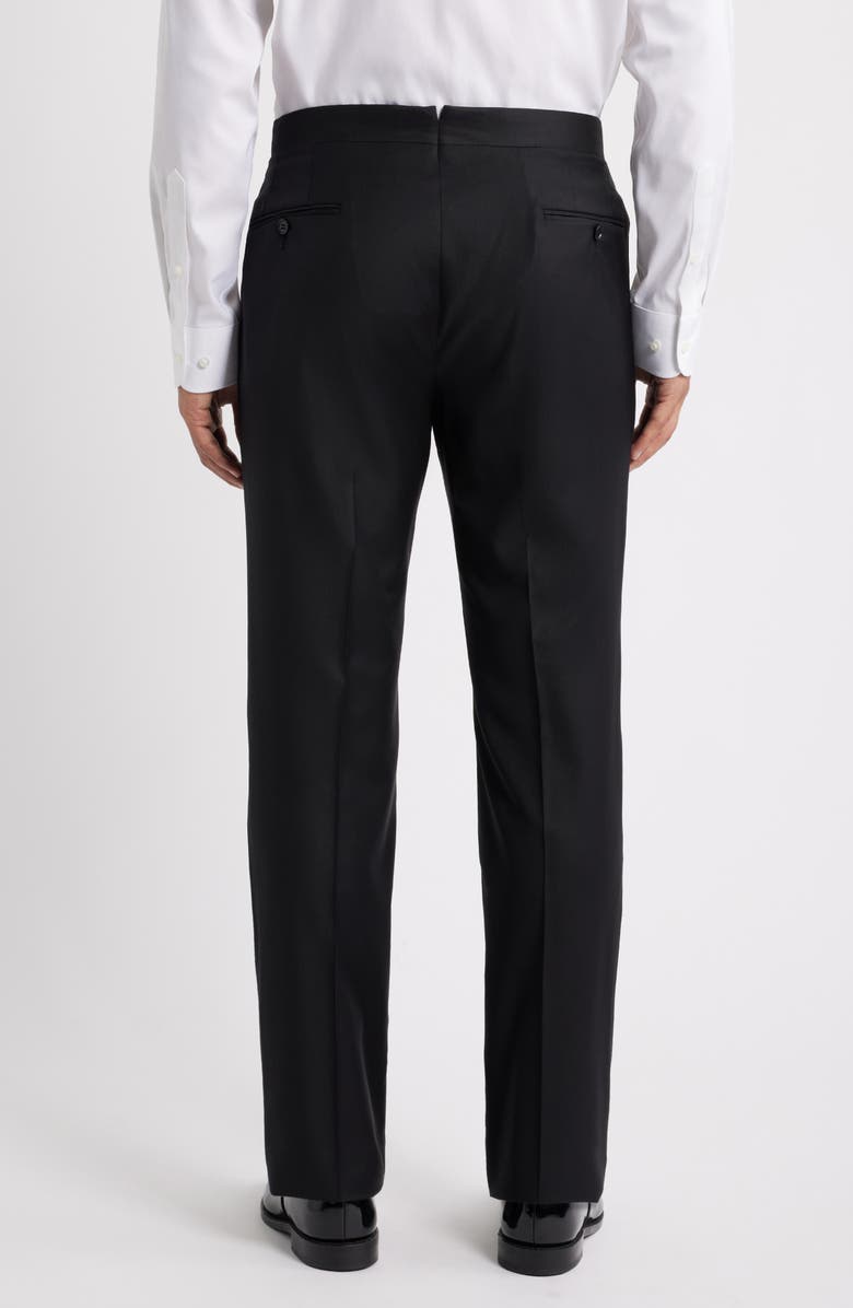 Heritage Gold Honeyway Black Wool Tuxedo Pants, Alternate, color, Black