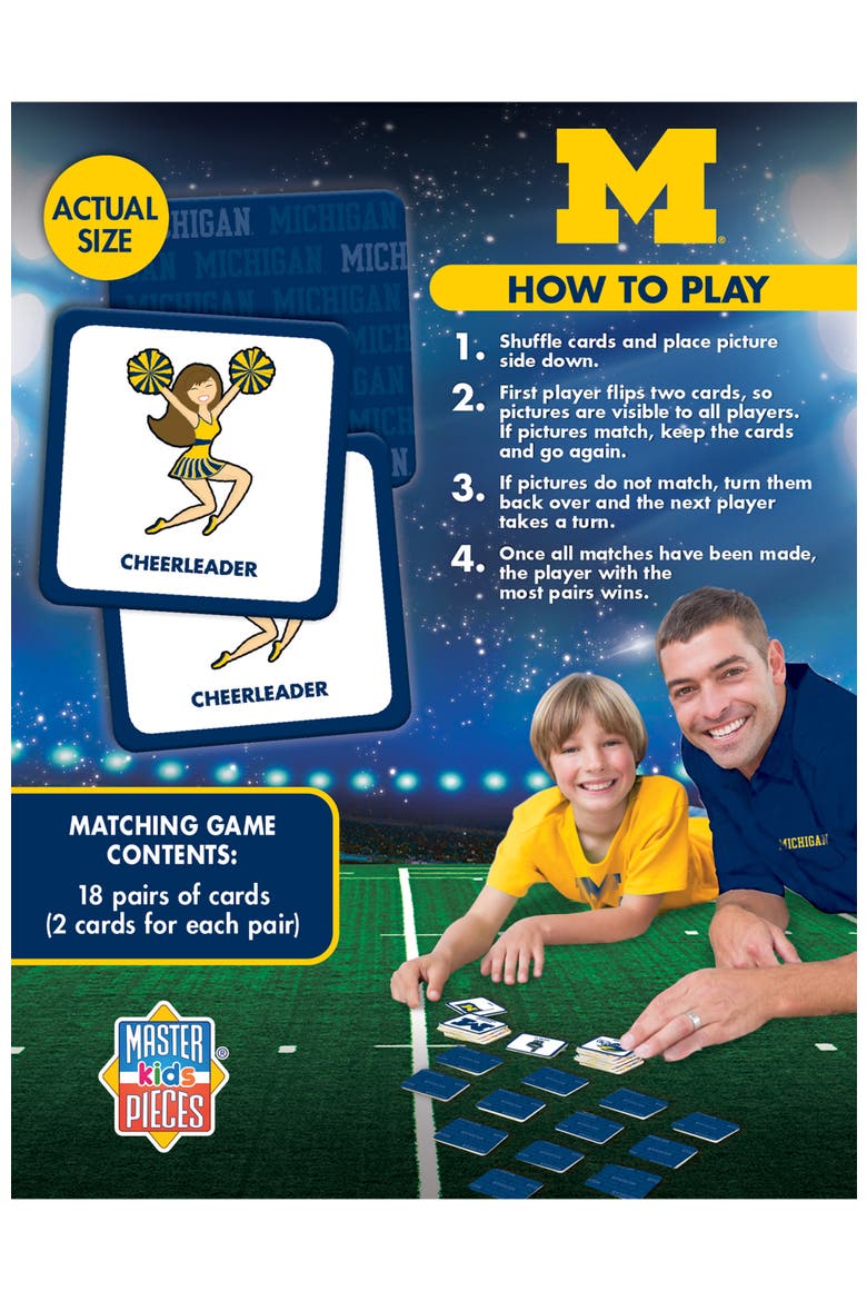 Michigan Wolverines Matching Game, Alternate, color, Multicolor