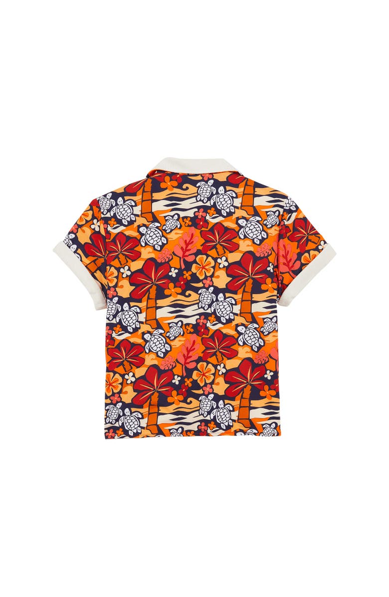 Vilebrequin Kids' Monoi Turtle Terry Reversable Swim Shirt, Alternate, color,