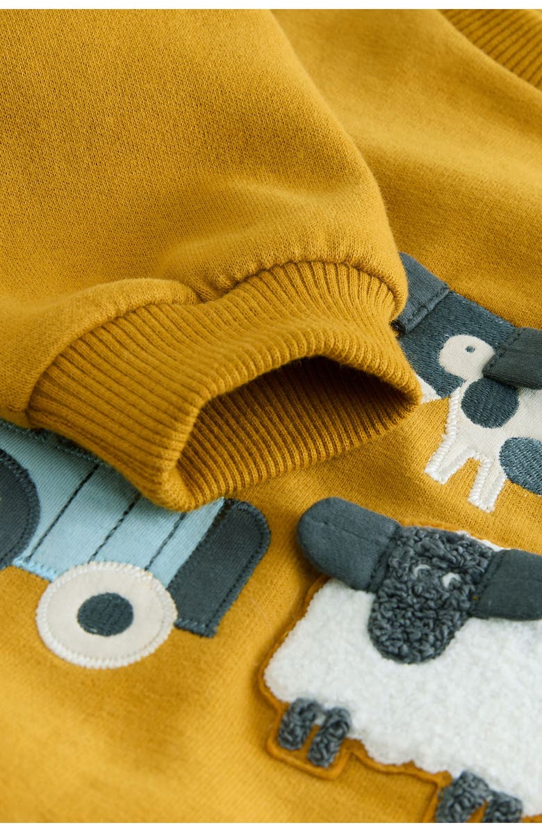 NEXT Kids' Farmyard Sweatshirt & Joggers Set, Alternate, color, Yellow