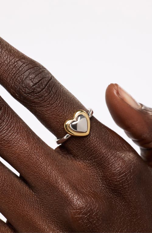 Ana Luisa Camelia Heart Ring In Multi