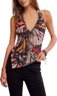 Free People Butterfly Effect Halter Top