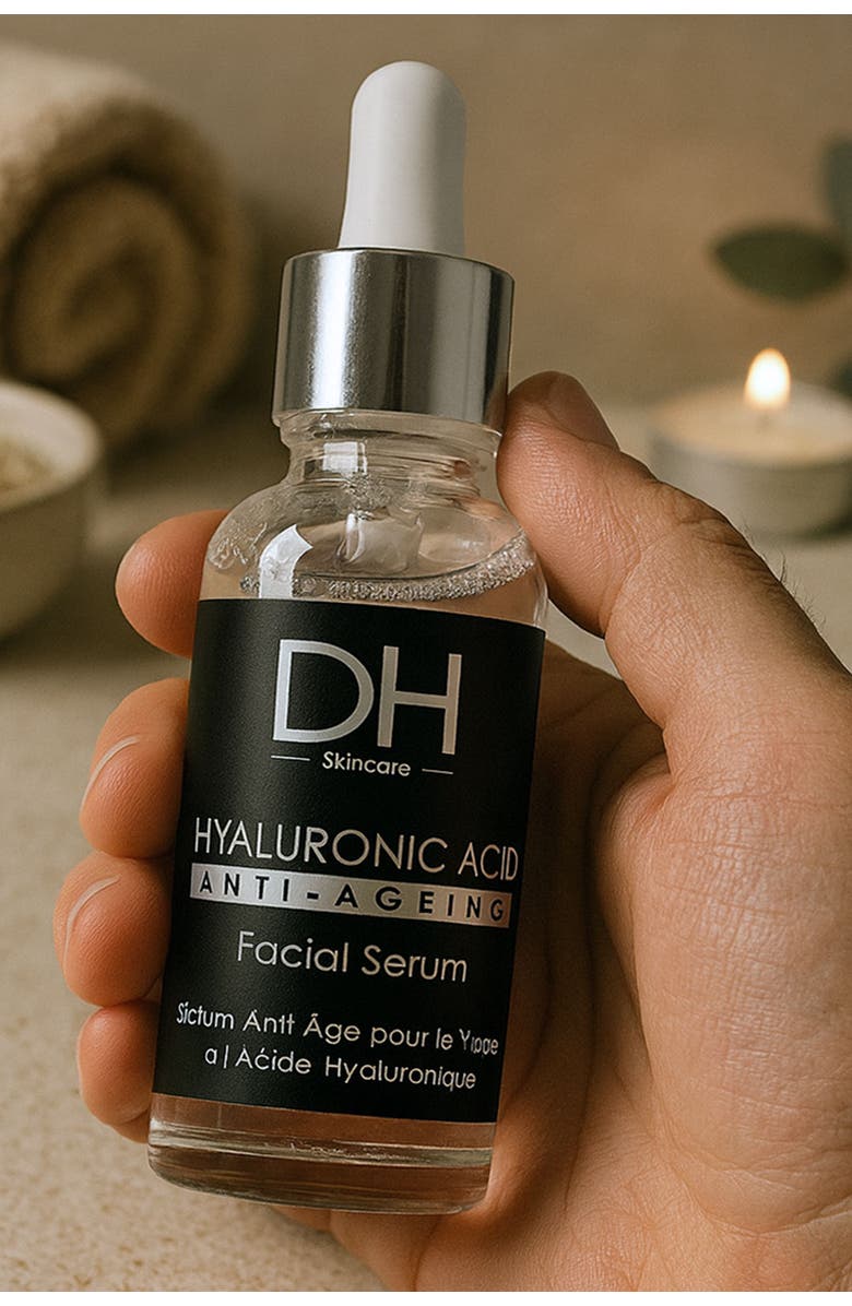 Dr H Anti-Ageing Hyaluronic Acid Facial Serum 30ml for Dryness, Fine Lines & Wrinkles, Alternate, color, White