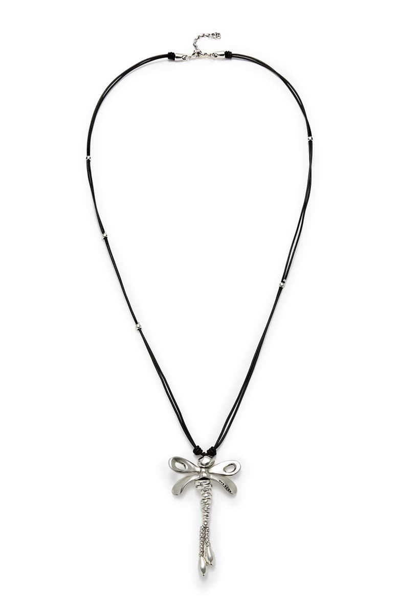 UNODE50 Long Pendant Necklace With A Dragonfly, Alternate, color, 