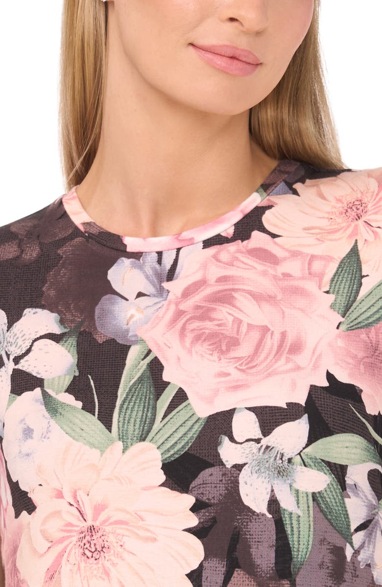 Ted Baker Amira Floral Print Top, Alternate, color, Coral Pink