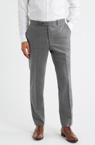 Peter Millar Harker Flat Front Stretch Wool & Cashmere Dress Pants