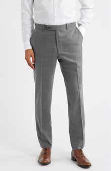 Peter Millar Harker Flat Front Stretch Wool & Cashmere Dress Pants
