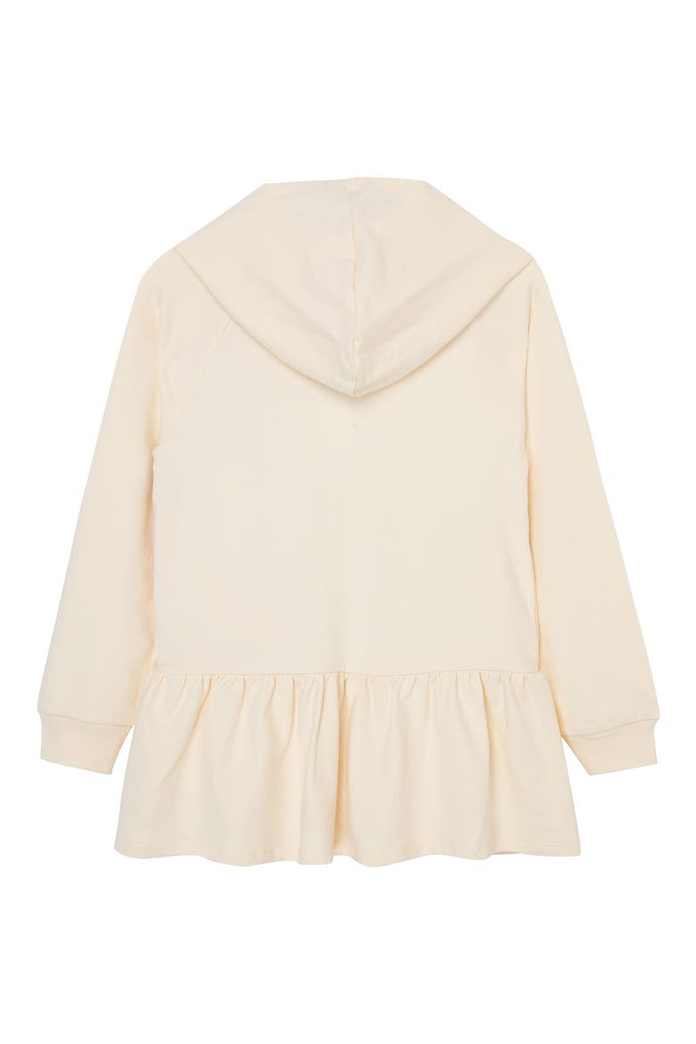 Kids' Wishing Star Cotton Hoodie, Alternate, color, OFF-WHITE