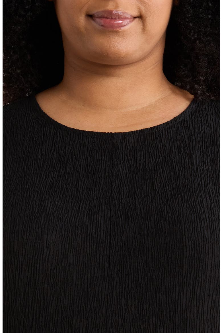 Texture Sleeveless Maxi Dress, Alternate, color, BLACK