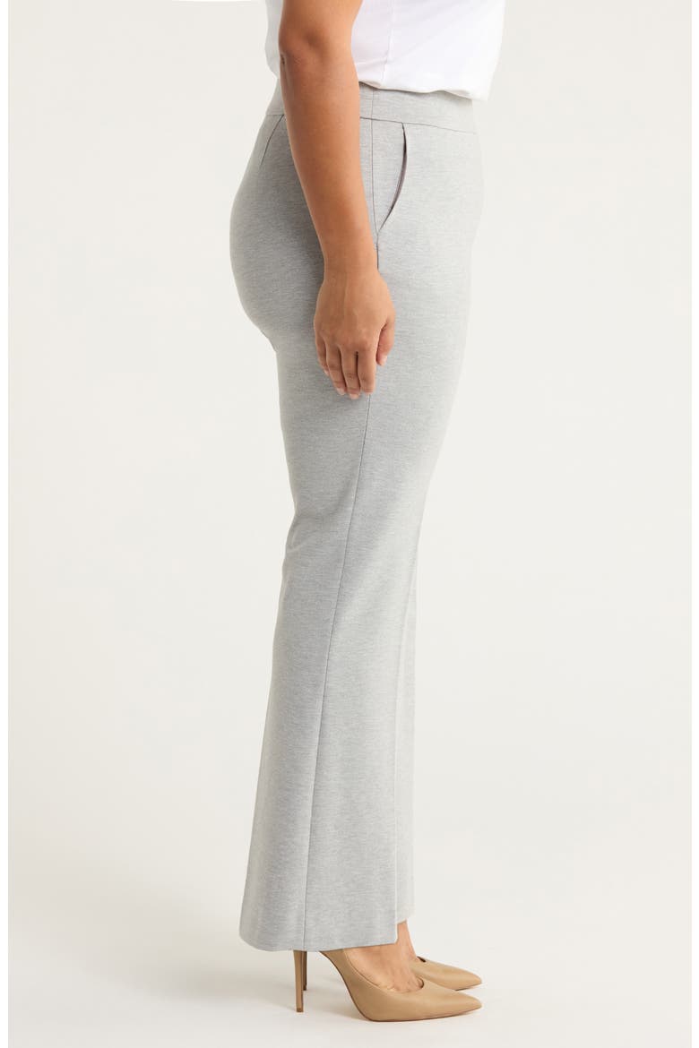 High Waist Bootcut Pull-On Pants, Alternate, color, LIGHT HEATHER GREY