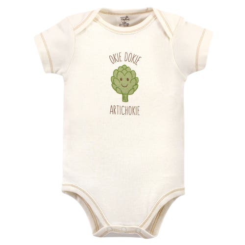 Touched By Nature Organic Cotton Bodysuits In Neutral