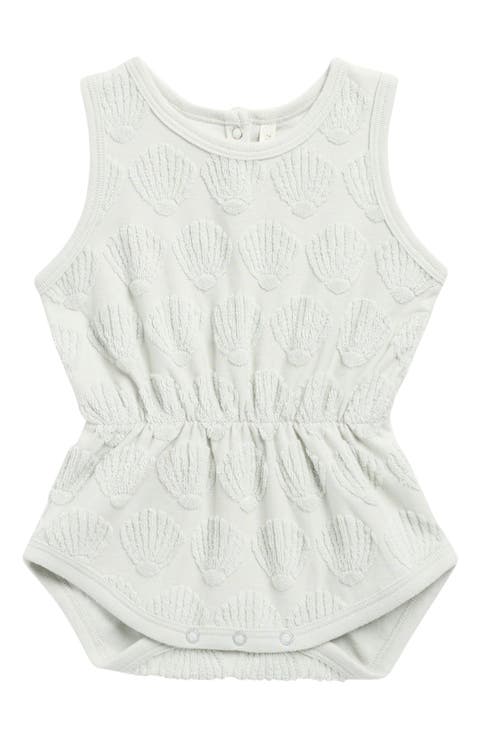 Seashell Jacquard Terry Romper (Baby)