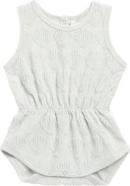 Rylee + Cru Seashell Jacquard Terry Romper