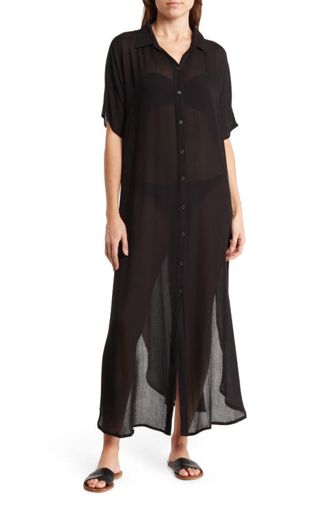 Long Shirt Cover-Up Dress