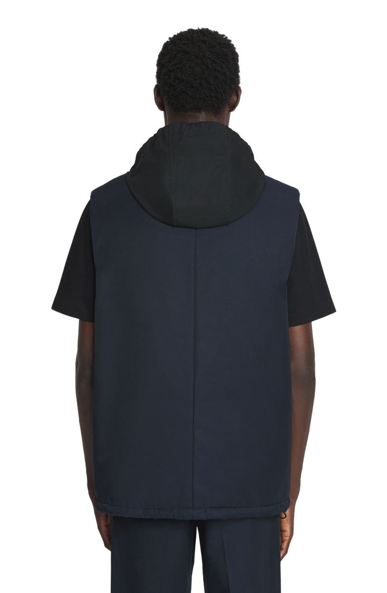 Lanvin SLEEVELESS PADDED JACKET IN TECHNICAL COTTON, Alternate, color, 