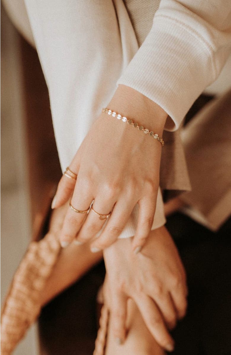 MADE BY MARY Poppy Bracelet, Alternate, color, Gold Filled