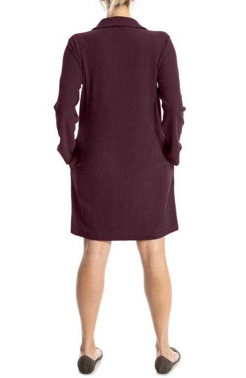 Max Studio Corduroy Dress In Burgundy