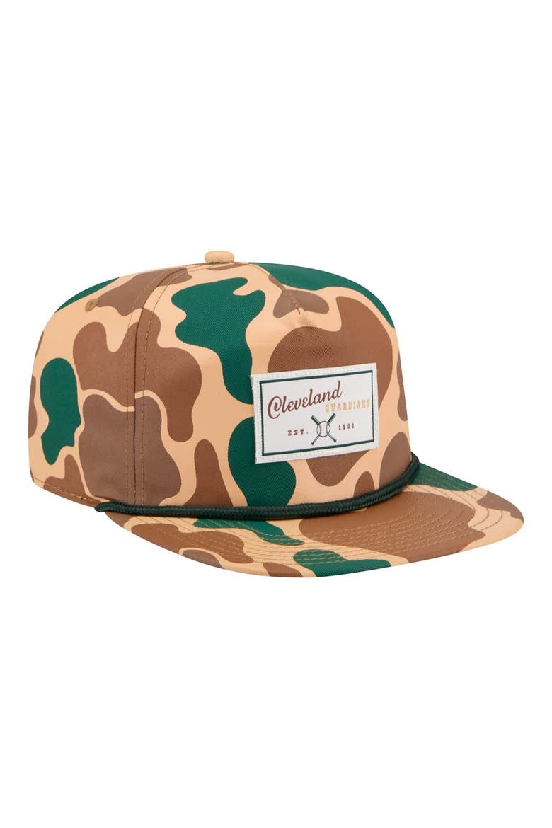 Men's New Era  Camo Cleveland Guardians Duck 19TWENTY Adjustable Hat, Alternate, color, Camo