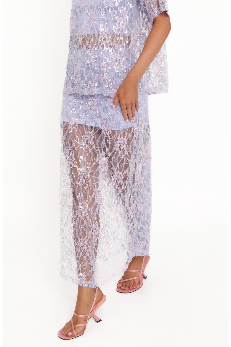Yonder Sequin Lace Maxi Skirt, Alternate, color, PURPLE