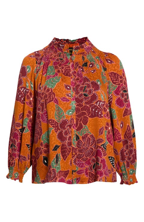 Marven Floral Button Down Top