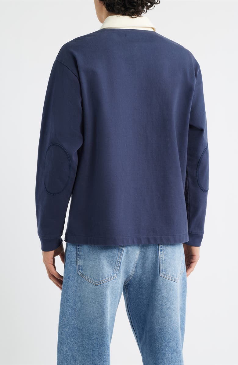 FRAME Cotton Rugby Polo, Alternate, color, Dark Navy