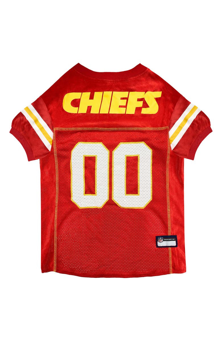 PETS FIRST Kansas City Chiefs Dog Jersey, Main, color, Red