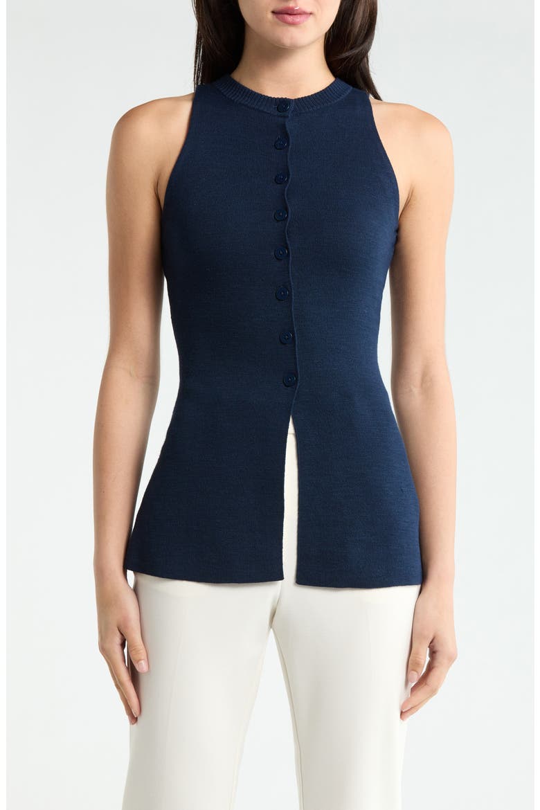 Daphne Sweater Vest, Main, color, NAVY