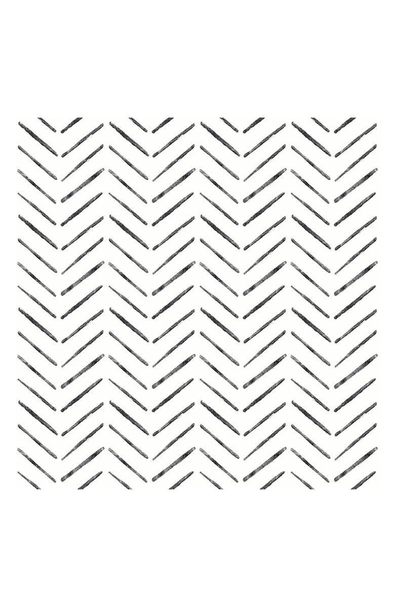 Wallpops Holden Chevron Wallpaper, Main, color, Black