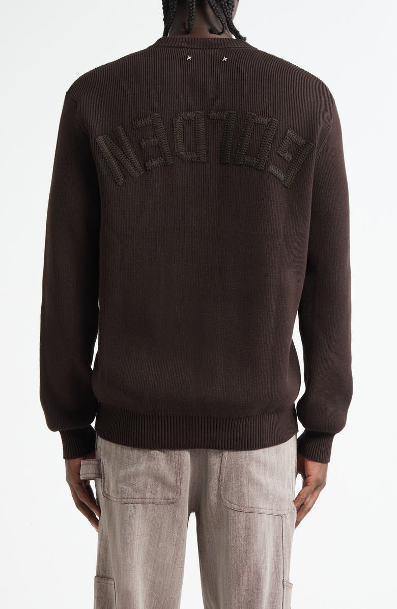 Golden Goose Journey Rib Crewneck Sweater, Alternate, color, Travertine