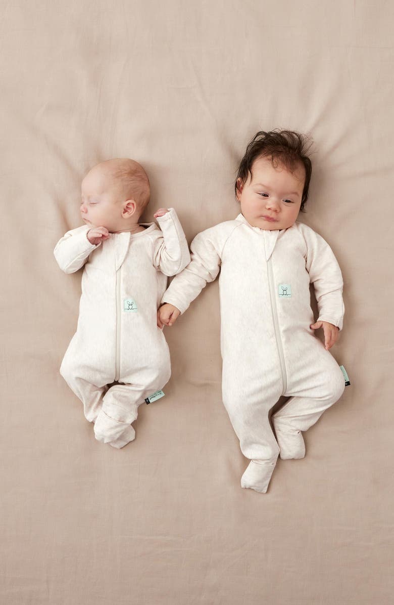 ergoPouch 1.0 TOG Long Sleeve Layering Romper, Alternate, color, Oatmeal Marle